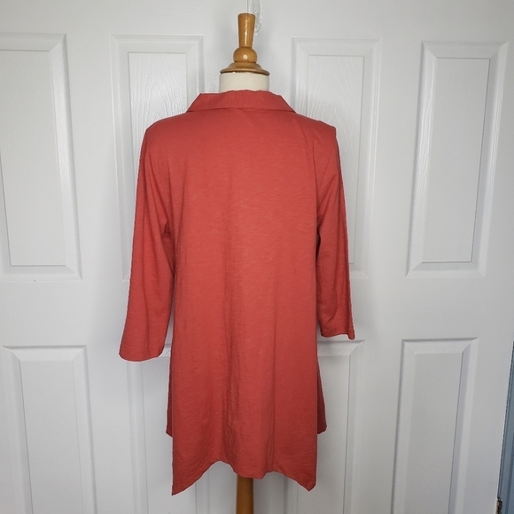 Soft Surroundings Legenlook Vintage Inspired Mixed Button Down Danielle Tunic M - Picture 9 of 13